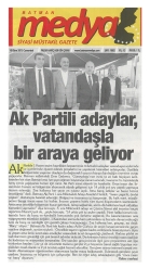 AK Partili adaylar, vatandaşla bir araya geliyor